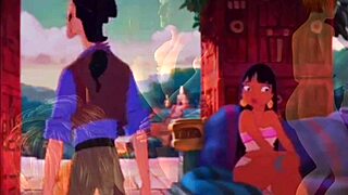Detailed Cartoon Sex Scene from Road to El Dorado Featuring Animated Characters in Intimate Missionary and Doggystyle Acts
