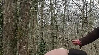 Whore Slave Submission in Forest