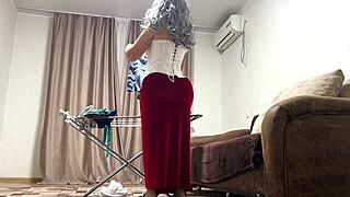 An amateur MILF enjoys anal sex with a big cock