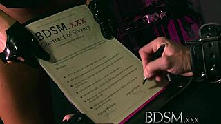 Bdsm Boy Bound and Gagged Endures Hardcore Treatment from Dom in Erotic Scene.