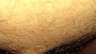 Hairy Indian Pussy with Big Clit in Close-Up View