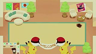 Cuddle Pit Games presents a hentai flash game called Con-Quest Pokémon.
