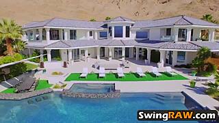 Swingers orgy with tattooed group