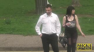 dominated goth milf tied up in bondage