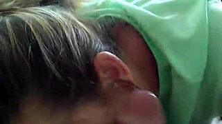 Tina Licking Balls of Milf Pussy