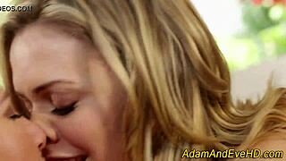 Sensual lesbians taste each other's bodies