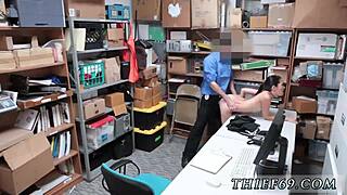 First time Asian beauty gets a police officer’s help with a massage and a handjob with a happy ending