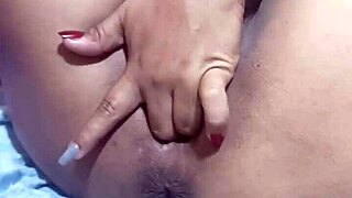 daniela touches herself alone in the room