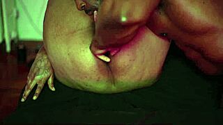 Thick Light Skin Ebony Woman With Tats Gets Her Big Clit Massaged