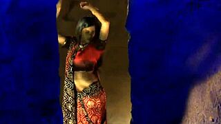 Eastern Indian Dancer Exposed Solo
