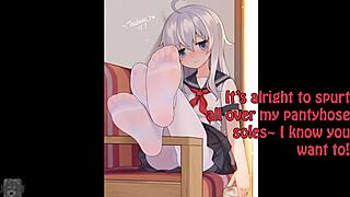 Femdom and anime fetish in a solo pleasure competition