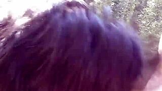 Petite Latina Swallows Huge Cock Cum