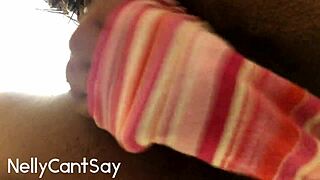 Babe Reaches Intense Orgasm In Black Panties