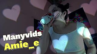 i love her sloppy dildo deepthroat gagging