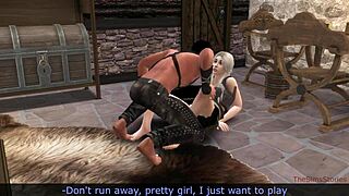 Game of Thrones parody with Daenerys and Khal Drogo in hardcore sex scenes