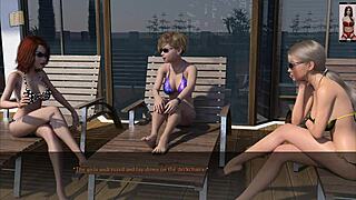 In this reunion, big-titted lesbians dive into each other's pussies