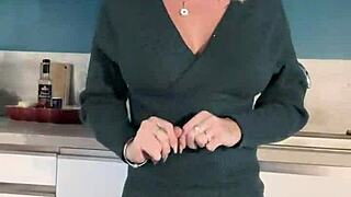 French Blonde Takes Anal and Cum on Tits