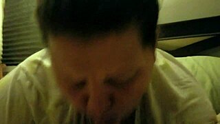 Wife Deepthroats and Gags on Big Cock