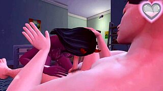 Family taboo perverted mistress succubus subdued her stepbrother and arranged hard anal sex with bdsm while her stepsister was sleeping next to her sims anime hentai sfm