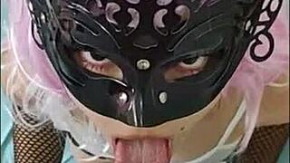 Teen cosplay e-girl deepthroat big cock pov