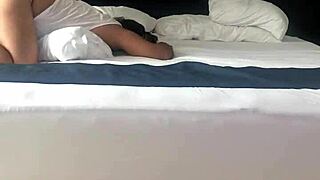 Staying at a hotel and enjoying some intimate moments