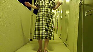 Masturbation session of a married Japanese woman outdoors