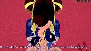 Chun-Li Gives Blowjob and Fucks in Fortnite POV!