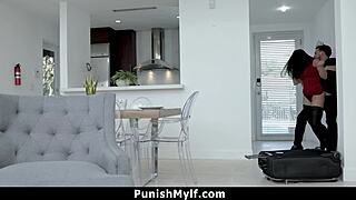 Sheena Ryder licks feet before hard doggystyle punishment.