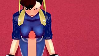 Chun-Li Gives Blowjob and Fucks in Fortnite POV!