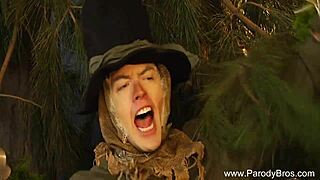 Parody Sex With Blonde Milf Couple During Holidays