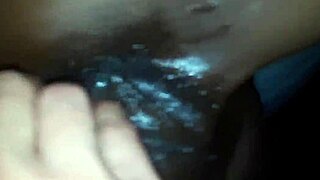 Ebony wife does it all