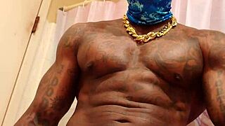 Hallelujah Johnson's big black hairy dick gets worshiped by a cock loving daddy