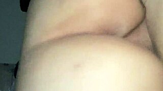 Chubby girl rides lover while husband works.