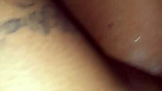 Does this milf squirt from her wet pussy during anal with big black cock?