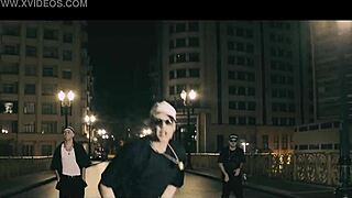 old woman eats young girl's pussy hard