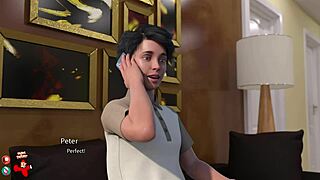 The golden boy 20 features mature milf with big tits masturbating in this hentai game!