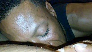 she begged me to eat her fat ebony pussy, and i did!