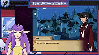 wow, avatar last airbender royal handjob in four elements trainer ep 28!