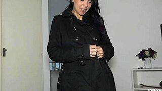 Amateur wife in fishnet lingerie seeks to satisfy her thirst for cock.