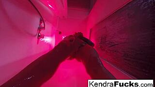 Hot kendra cole takes a sexy shower