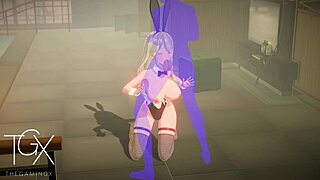 i play with sexy fantasy girl in hentai game outfit