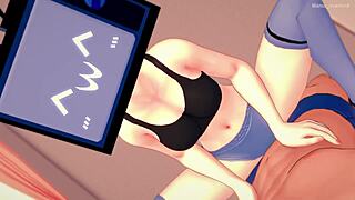 Tv Woman In Room Wants To Ride Dick In Sportswear