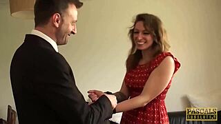 Ava Austen pounded hard and swallows cum! 😈