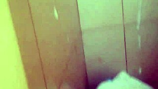 Wife caught in the act in the bathroom by a hidden camera