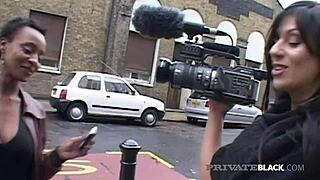 Private Black Interracial Randy Ebony Girl Lala Gets Two Men at Once