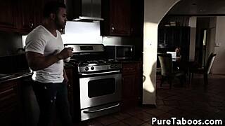 Busty milf rides cock in taboo threeway with missionary blowjob and facial.