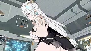 3D Animation Deep Space Eye Gengchen Female Riding Position