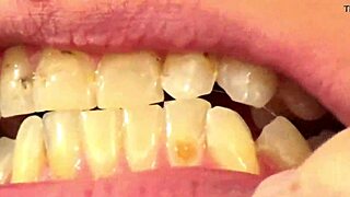 Watch fifi foxx eat gummy bears close up