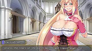 Queen gets creampied in hardcore hentai game!