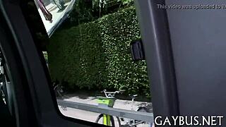 Gay porn with huge jocks engaging in descriptive sexual activities.